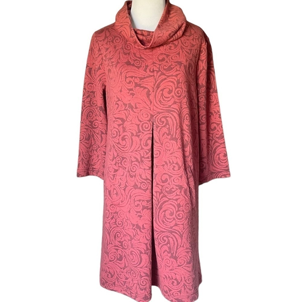 Tyler Boe Kim Cowl Neck Jacquard Dress